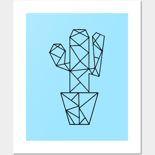 Cactus vase - Cactus Geometric - Geometric Art Posters and Art